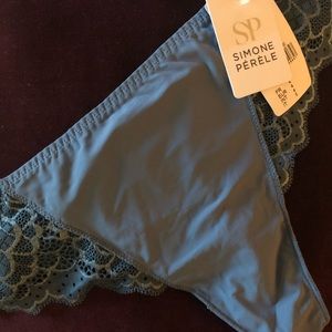 Simone Perele French Blue Thong, FR size 4